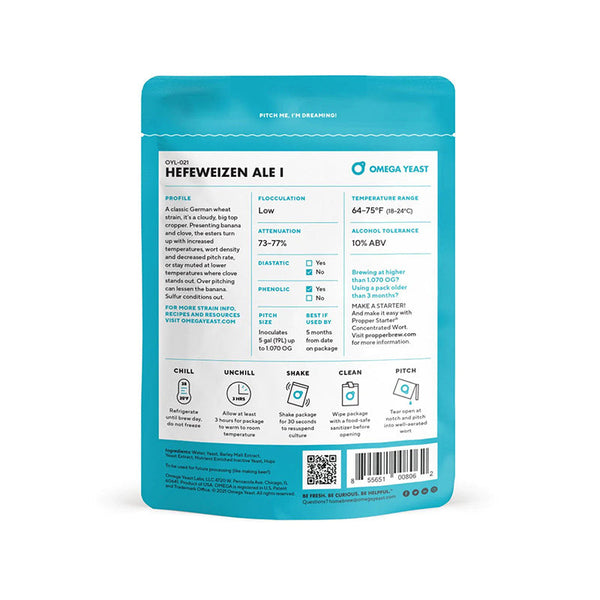 Omega Yeast Hefeweizen Ale I