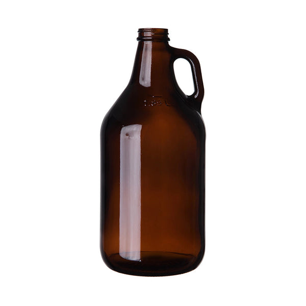 1/2 Gallon Amber Glass Growler - case of six