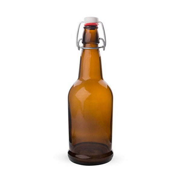 16 oz. Amber Flip-Top Bottles