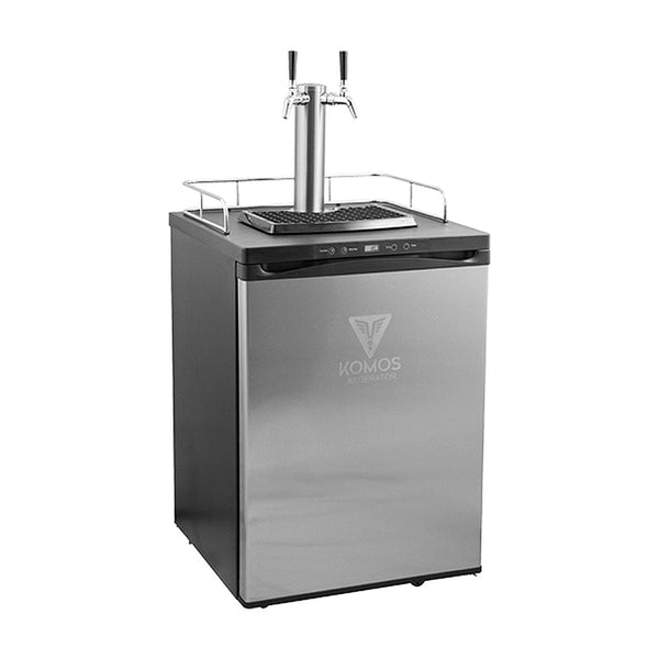 KOMOS V2 Kegerator with Stainless Steel Faucets